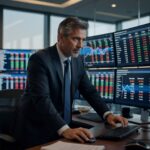 Gráfico mostra Ibovespa em queda de 0,53% aos 178.341 pontos enquanto dólar valoriza 0,94% a R$ 5,25 no mercado