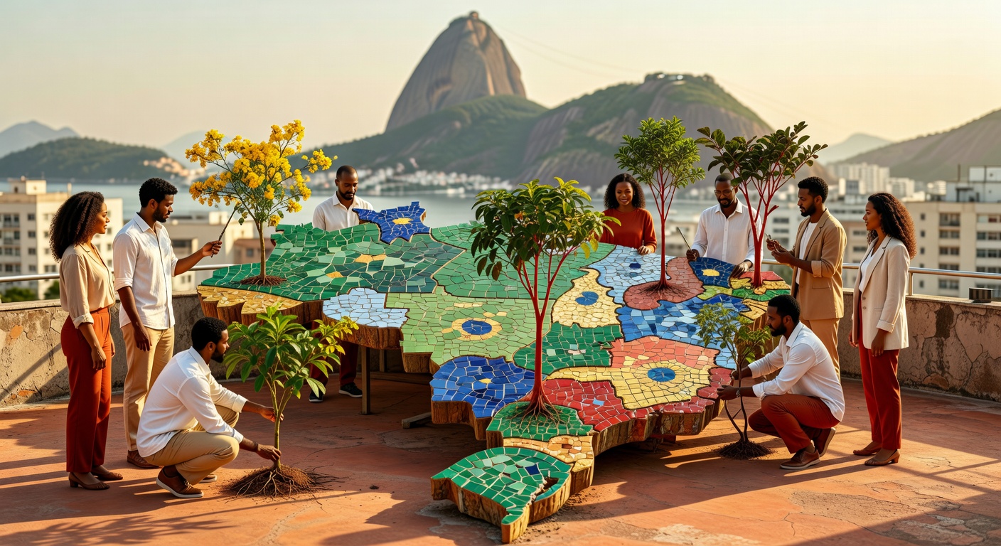 Gestores de fundos de pensão analisando critérios ESG para investimentos sustentáveis de R$ 1 trilhão