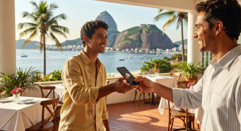 Matéria sobre expansão do sistema de pagamentos Pix para Argentina com conversão automática de moeda em estabelecimentos