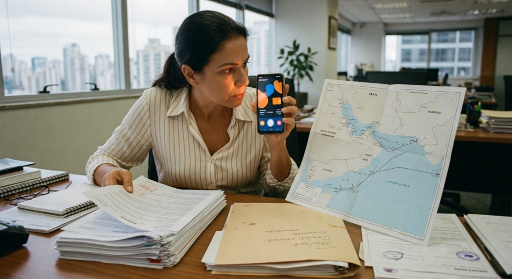 Irã lança Hormuz Safe, plataforma de seguros marítimos liquidada em Bitcoin para navios no Estreito de Hormuz. Entenda o impacto geopolítico e regulatório.