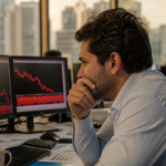 Ibovespa registra queda expressiva de 2,38% nesta sexta-feira, operando aos 183.218 pontos, enquanto dólar recua 0,21% a R$ 4,917. Entenda o movimento.