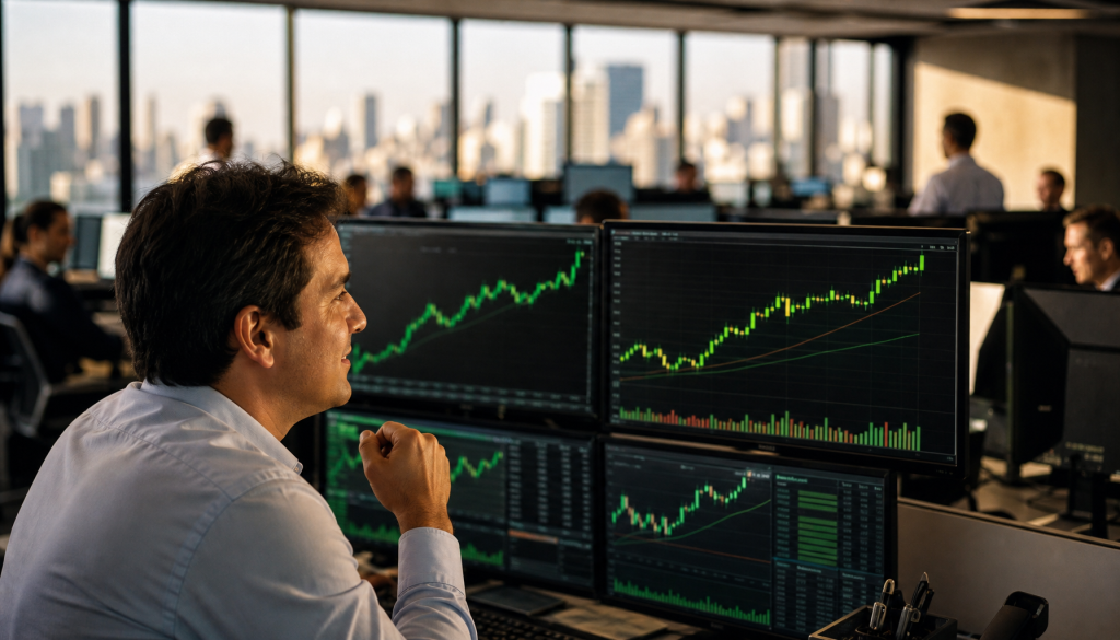 Ibovespa abre em alta de 0,49% aos 184.108 pontos enquanto dólar recua 0,35% para R$ 4,8999 nesta segunda-feira. Entenda o movimento do mercado.