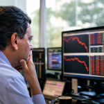 Ibovespa recua 1,16% e opera aos 181.972 pontos enquanto dólar registra leve queda de 0,05% a R$ 4,8973. Entenda o movimento divergente dos indicadores.