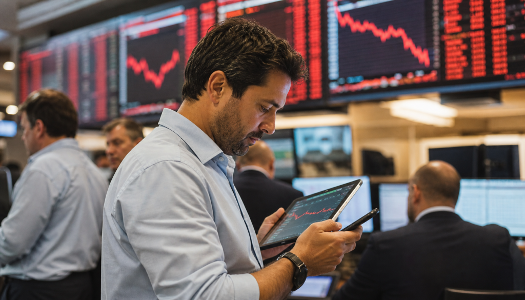 Ibovespa recua 1,52% e dólar avança 0,57% em movimento expressivo nesta manhã. Entenda o que está acontecendo no mercado financeiro.