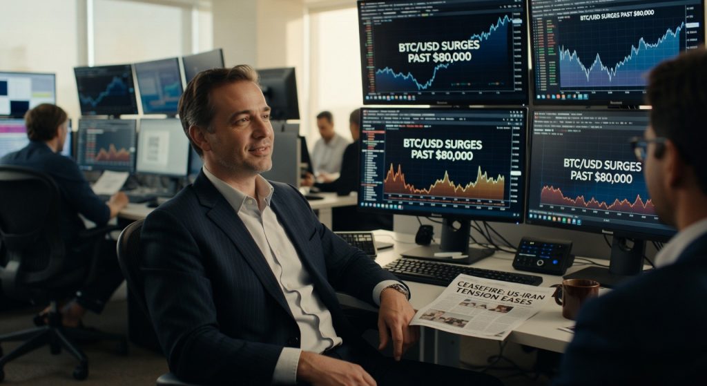 ETFs de Bitcoin nos EUA captam US$ 532 milhões em um dia, enquanto BTC volta a US$ 80 mil. Entenda o impacto para o investidor brasileiro e compare com a B3.