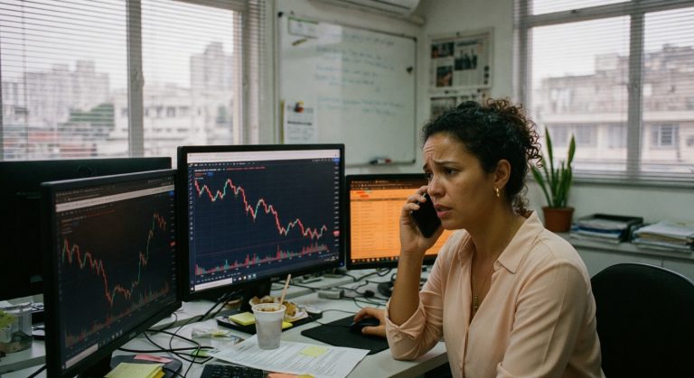 Bitcoin enfrenta pressão vendedora nos EUA enquanto mercados aguardam balanço da Nvidia, evento-chave para ativos de risco. Entenda o impacto para investidores brasileiros.
