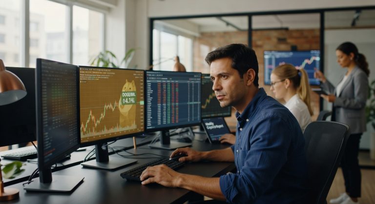 Dogecoin sobe 4% em 4 de maio de 2026 e lidera ganhos entre principais criptomoedas. Entenda o movimento técnico e o impacto para o investidor brasileiro.