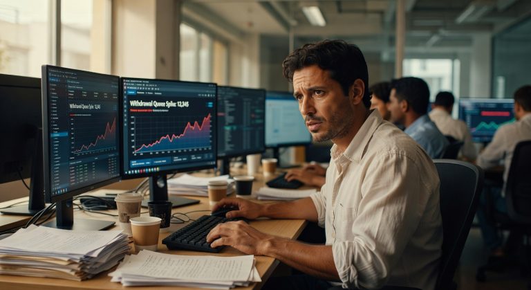 Fila de saída de validadores do Ethereum explode 72.000% após ataques DeFi em abril de 2026. Entenda o impacto para o investidor brasileiro.