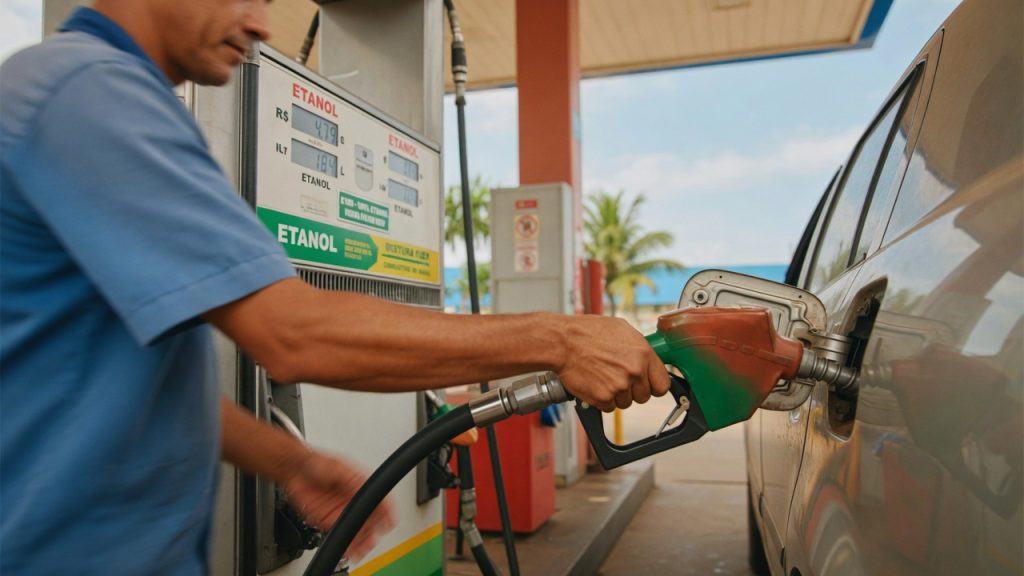 Governo propõe elevar mistura de etanol na gasolina para 32%, economizando 450 milhões de litros de importação e reduzindo preço ao consumidor.