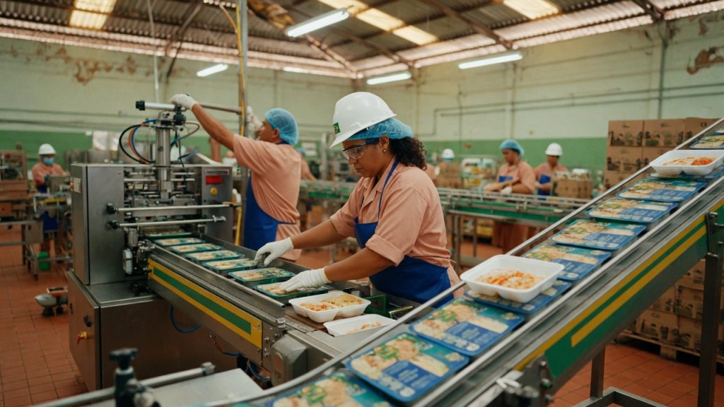 Indústria de alimentos empregou 2,1 milhões em 2024 e lidera setor industrial brasileiro. Veja dados de salários, produtividade e concentração regional.
