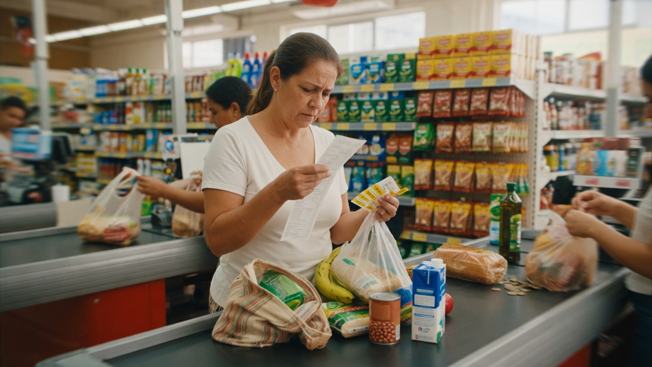 Prévia da inflação cai para 0,41% em junho, mas acumulado em 12 meses atinge 4,8%, acima da meta. Alimentos e energia elétrica pressionam o índice.