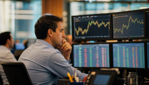 Ibovespa opera estável com alta de 0,02% enquanto dólar recua 0,55% às 14h desta quinta-feira. Entenda o que significa esse movimento para seus investimentos.