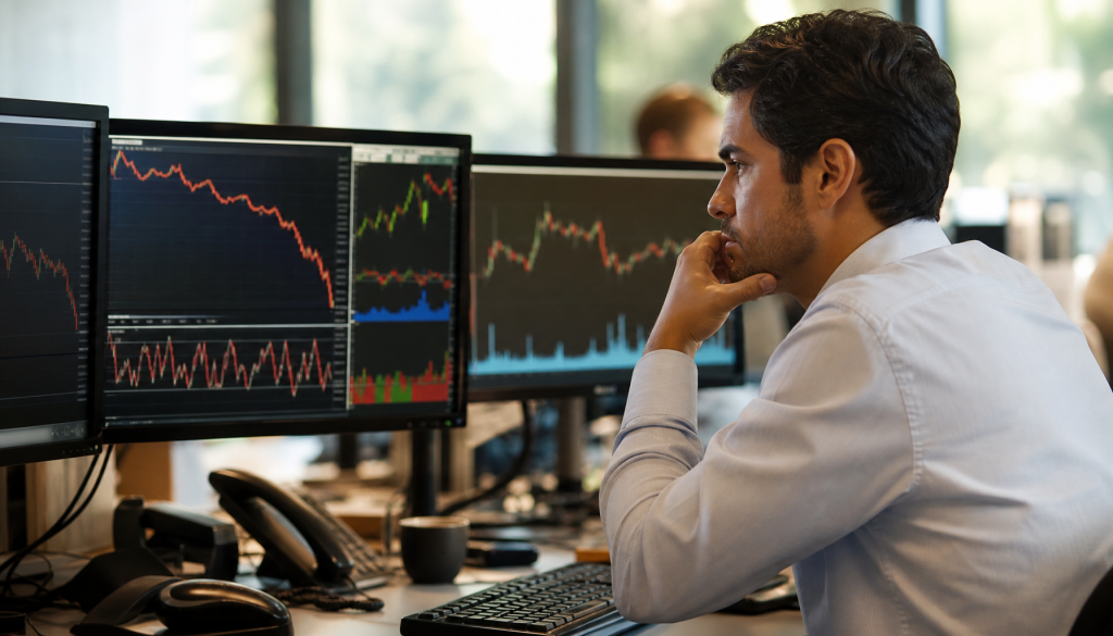 Ibovespa recua 0,70% enquanto dólar sobe 0,69% na manhã de 18/06. Entenda o movimento divergente entre bolsa e câmbio e o que acompanhar nas próximas horas.