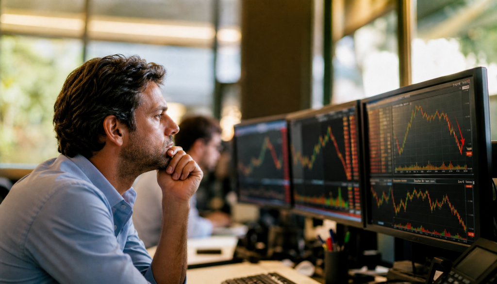 Ibovespa recua 0,59% e dólar sobe 0,09% em movimento moderado nesta terça-feira. Entenda o que significa essa variação e o que acompanhar nas próximas horas.