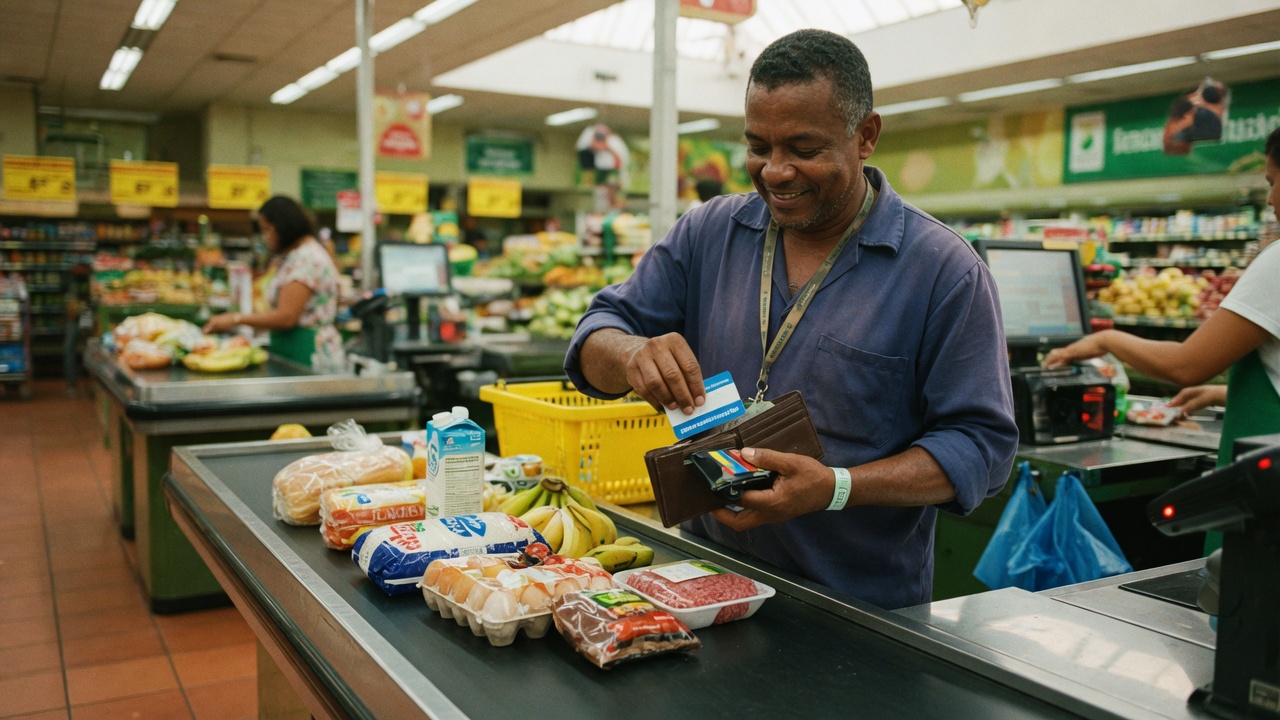 Vale-alimentação dura apenas 14 dias e 62% dos trabalhadores precisam complementar compras com salário. Novas regras do PAT em vigor desde fevereiro de 2026.