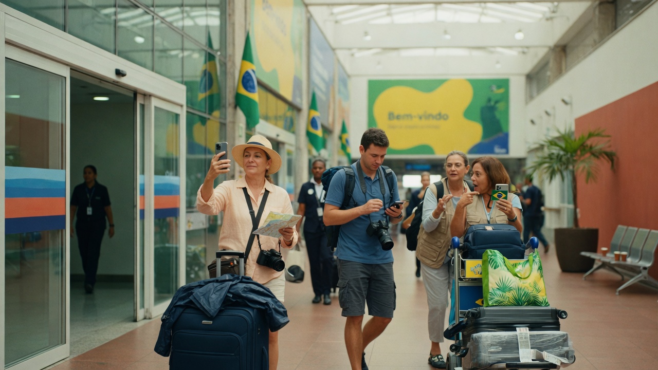 Brasil bate recorde com 1,1 milhão de turistas internacionais e R$ 20,2 bi em receitas no 1º quadrimestre de 2026, mas segurança pública ainda preocupa.