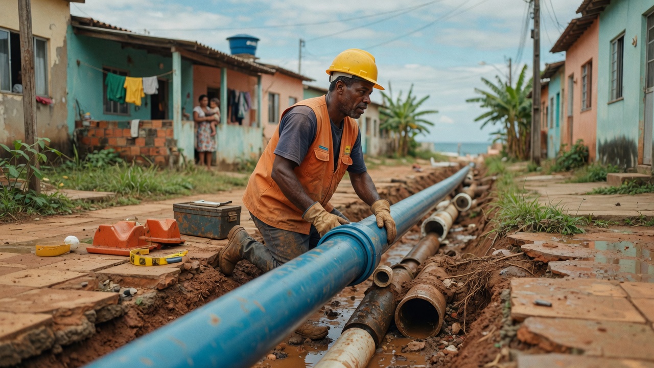 Estudo da Abes revela que apenas 3,67% dos municípios brasileiros estão próximos da universalização do saneamento. Tratamento de esgoto e desigualdades regionais travam avanço.