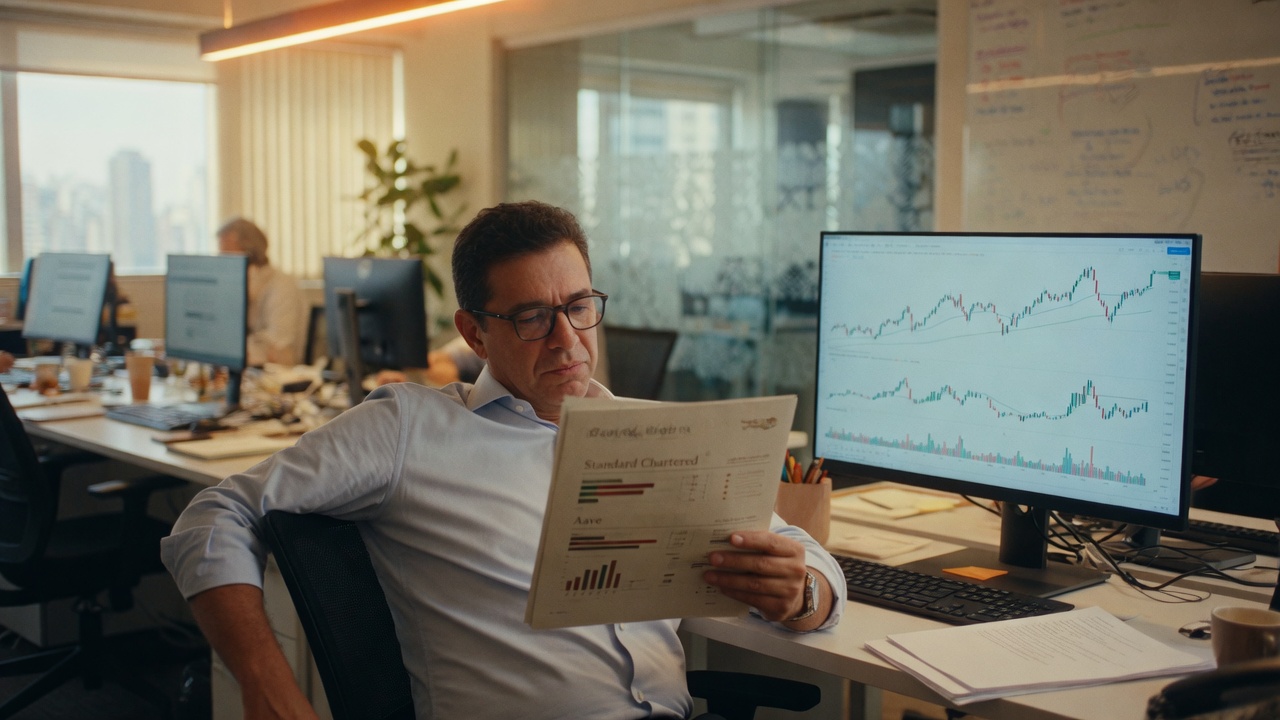 Standard Chartered projeta Aave a US$ 3.500 até 2030, valorização de 50x que depende de tokenização massiva de ativos tradicionais em DeFi. Entenda os riscos.