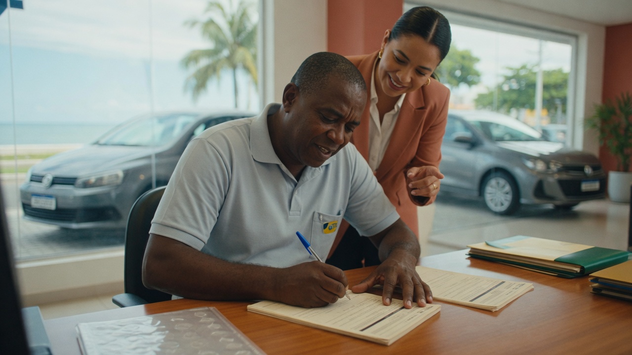 Move Brasil libera hoje R$ 30 bi em crédito subsidiado para motoristas comprarem carros zero. Programa pode elevar vendas em 15%, mas inadimplência é desafio.