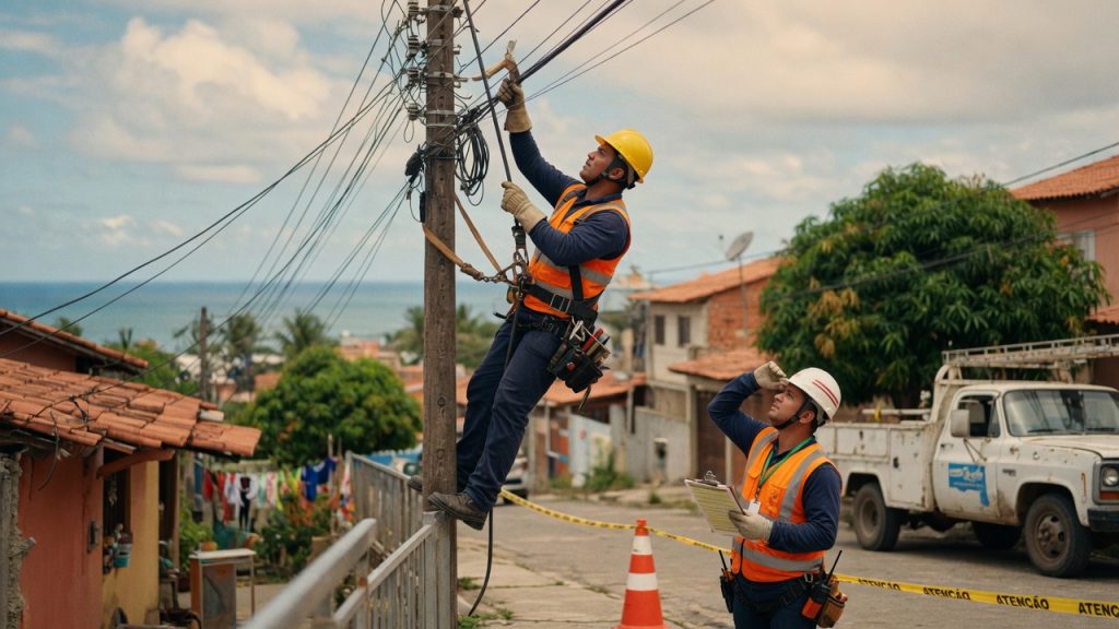 Acidentes com rede elétrica no Brasil sobem 2,6% em 2025, com 703 casos. Construção civil lidera ocorrências; mortes caem, mas lesões graves preocupam.