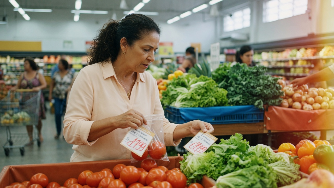 Inflação oficial cai a 0,16% em junho com alívio nos alimentos. IPCA desacelera pelo 4º mês, mas acumulado em 12 meses ainda supera meta do governo.