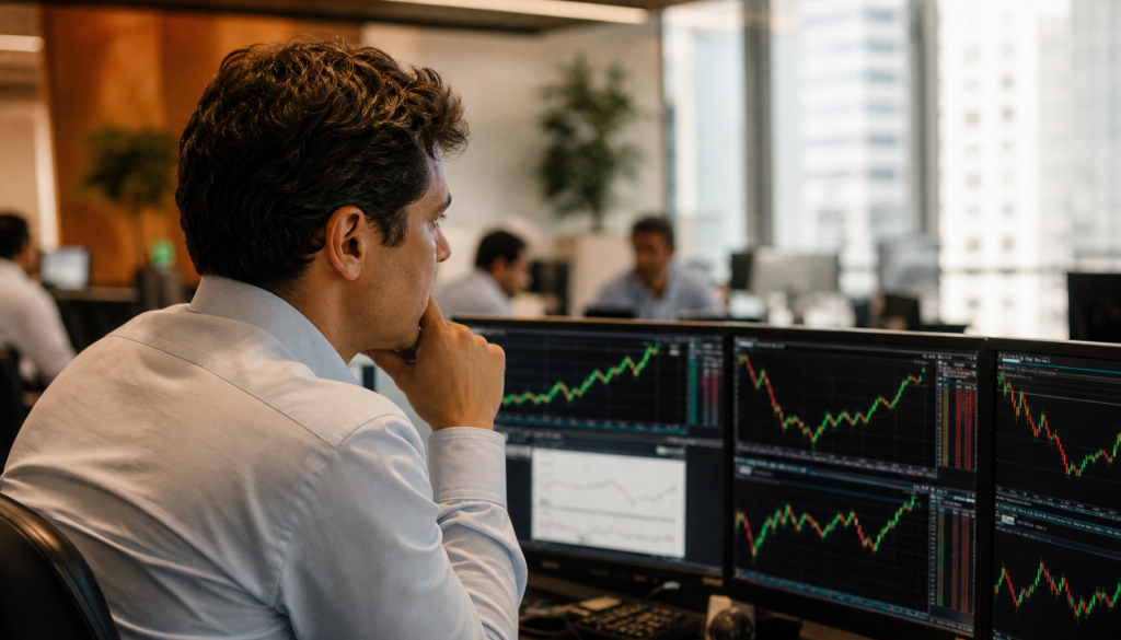 Ibovespa sobe 0,99% e atinge 174.489 pontos enquanto dólar recua 0,44% para R$ 5,1717 nesta sexta-feira. Entenda o que significa esse movimento para seus investimentos.