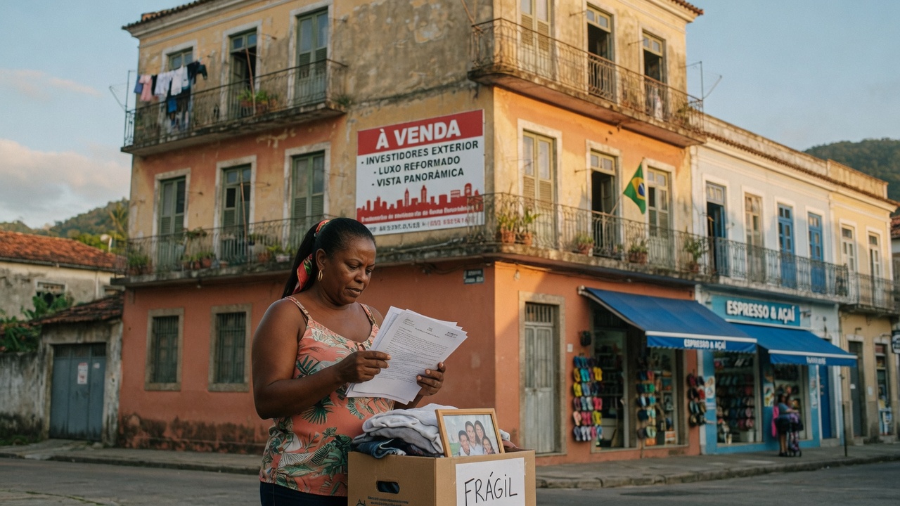 Turismo e investidores estrangeiros elevam aluguéis no Rio acima da inflação, expulsando moradores de bairros tradicionais. Entenda o fenômeno da dolarização imobiliária.