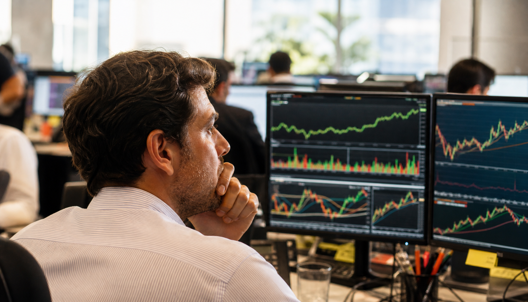 Ibovespa sobe 0,32% e dólar avança 0,07% em movimento moderado nesta quinta-feira. Entenda o que significa essa variação para seus investimentos.