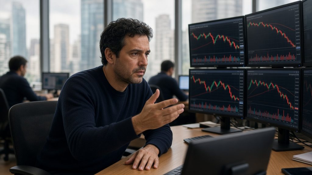 Bitcoin caiu 3% em 24 horas após discurso de Warsh no Fed sinalizando juros altos por mais tempo. Entenda o impacto para o investidor brasileiro.