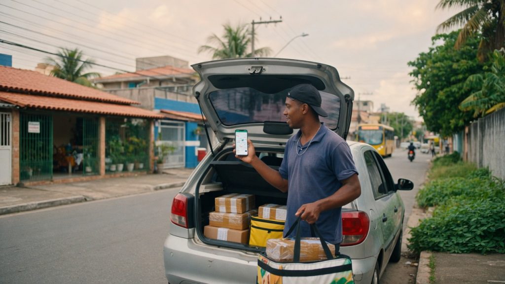 Motoristas migram de Uber e 99 para entregas em busca de menos gastos e mais flexibilidade. Expansão de Shopee e Lalamove impulsiona mudança no setor.