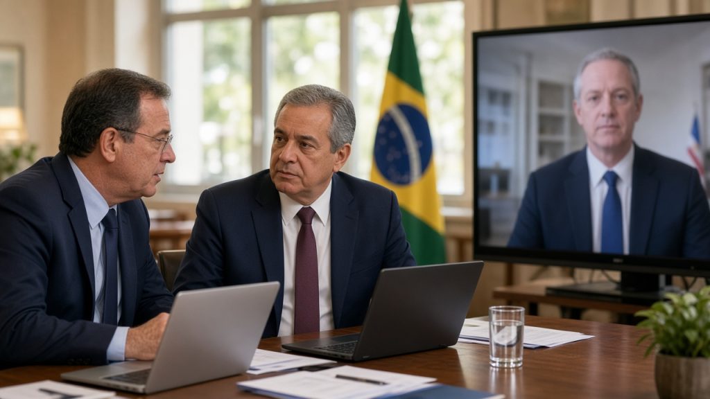 Brasil tenta reabrir negociação com EUA sobre tarifaço que afeta 8,6 mil empresas. Ministros se reúnem nesta segunda com representante comercial americano.