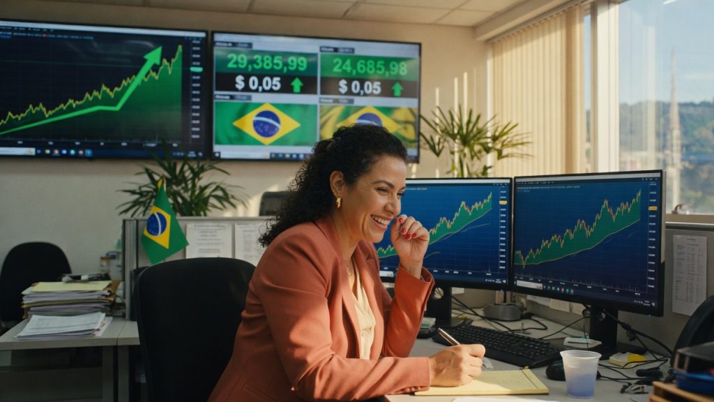 Dólar recua a R$ 5,14, Ibovespa avança quase 2% e o alívio dos mercados brasileiros vem da liquidez americana. Análise da semana econômica.
