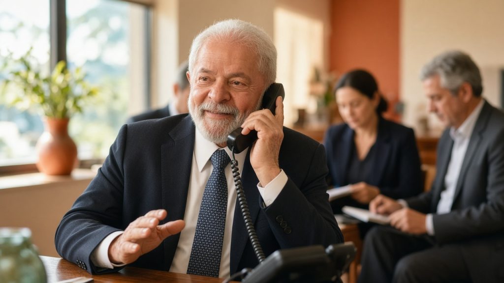 Lula e Trump conversam após meses de tensão. Tarifas de 25% atingem US$ 5,8 bi em exportações brasileiras. Entenda as idas e vindas da relação bilateral.