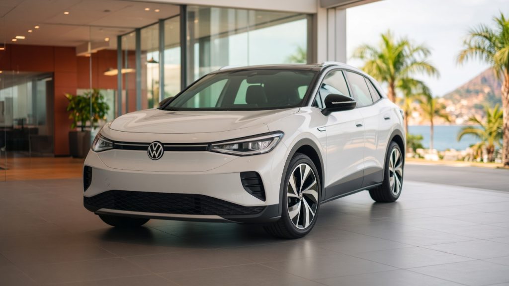 Volkswagen lança primeiro elétrico no Brasil por R$ 300 mil. ID.4 tem autonomia de 389 km e marca início da estratégia de eletrificação da montadora.