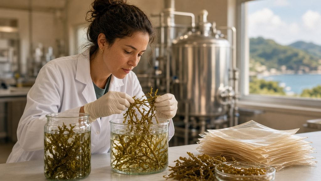 Startup Grisea, com apoio da Faperj e parceria com a UFRJ, desenvolve bioplásticos e materiais para fertilizantes a partir de algas cultivadas no litoral do Rio.