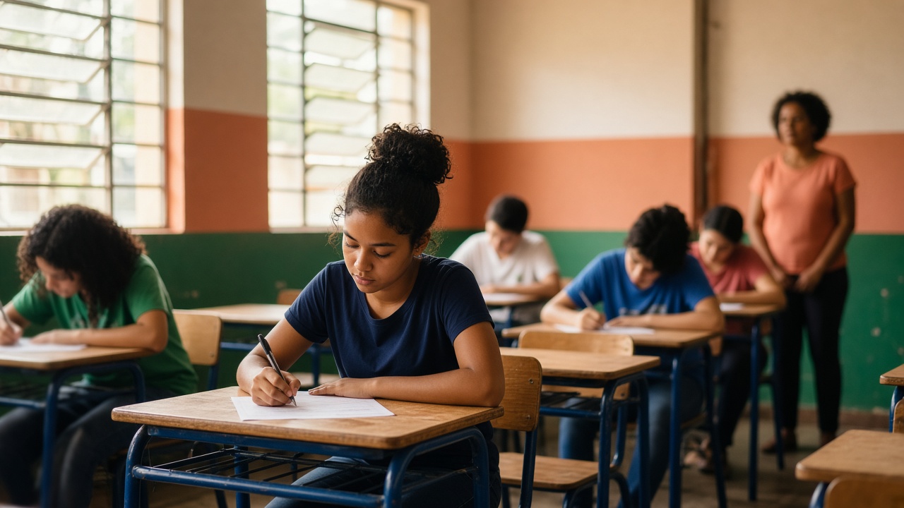 Brasil estagna no Pisa enquanto Finlândia perde 72 pontos e líderes globais desabam. Metade dos alunos brasileiros não atinge o básico em Leitura.