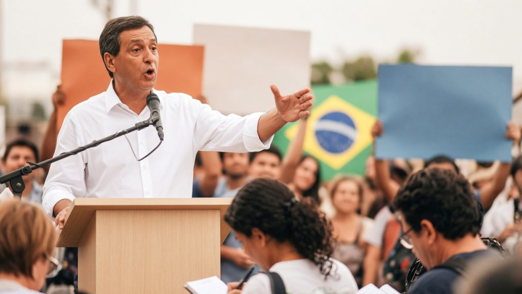 Coluna da Folha aponta vazio no debate economico da eleicao presidencial: candidatos convergem sobre ajuste fiscal, mas evitam detalhar como fariam.