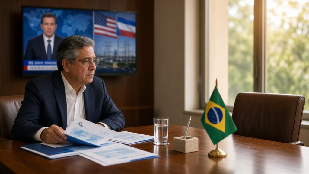 EUA e Paraguai anunciam acordo para abastecer projeto de IA com energia de Itaipu. Anúncio não cita o Brasil, cogestor da usina binacional.