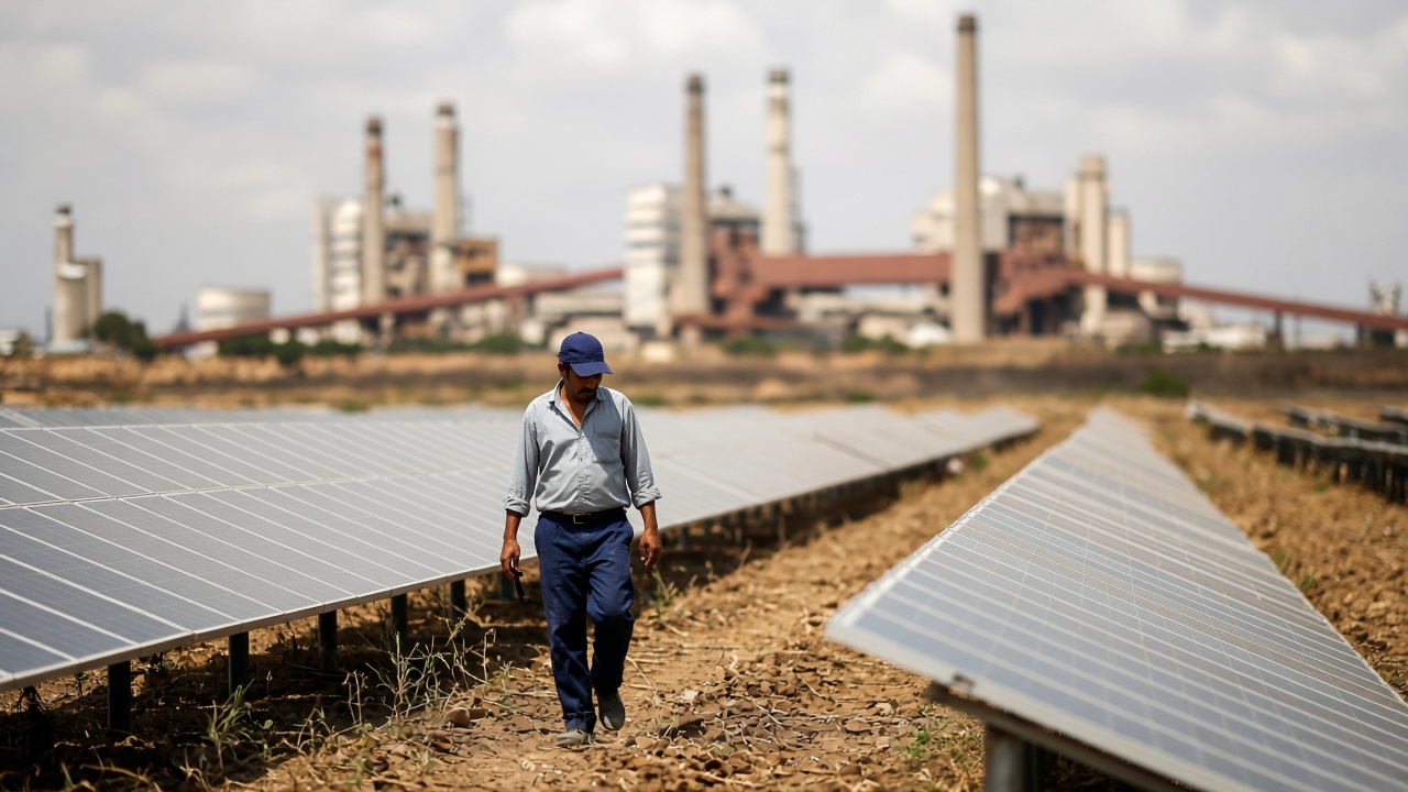 Folha reporta queda no preco de paineis solares e expansao da geracao mundial. Caso da Bestway Cement no Paquistao ilustra a nova conta da energia industrial.