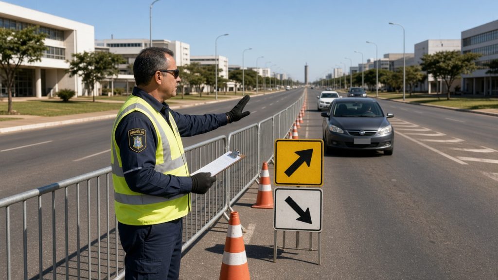 Operação eleitoral no DF prevê 5 mil agentes e bloqueios em Brasília. Entenda a relação entre segurança, recursos públicos e custos de deslocamento.