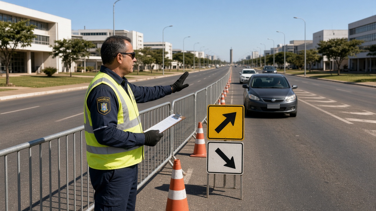 Operação eleitoral no DF prevê 5 mil agentes e bloqueios em Brasília. Entenda a relação entre segurança, recursos públicos e custos de deslocamento.