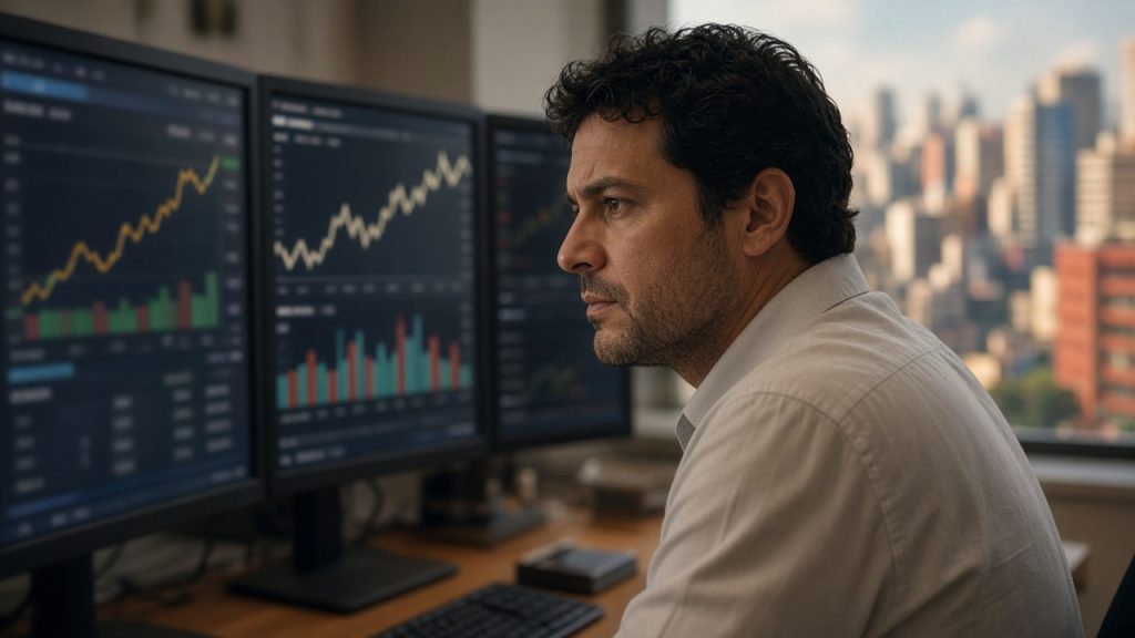 Dólar opera em ligeira alta a R$ 4,99 com pressão externa, enquanto juros futuros curtos ficam estáveis. Entenda o mecanismo por tras desses precos.